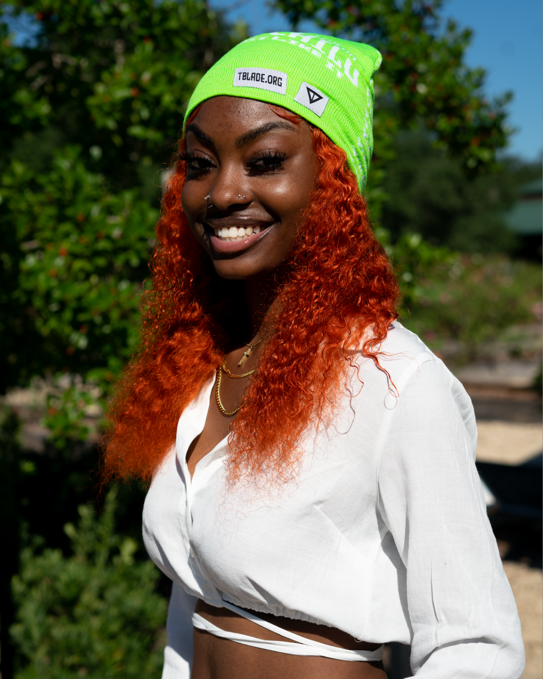 God's Child Beanie (Lime Green)